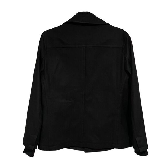 Seven For All Mankind black wool pea coat size XL - Picture 9 of 10